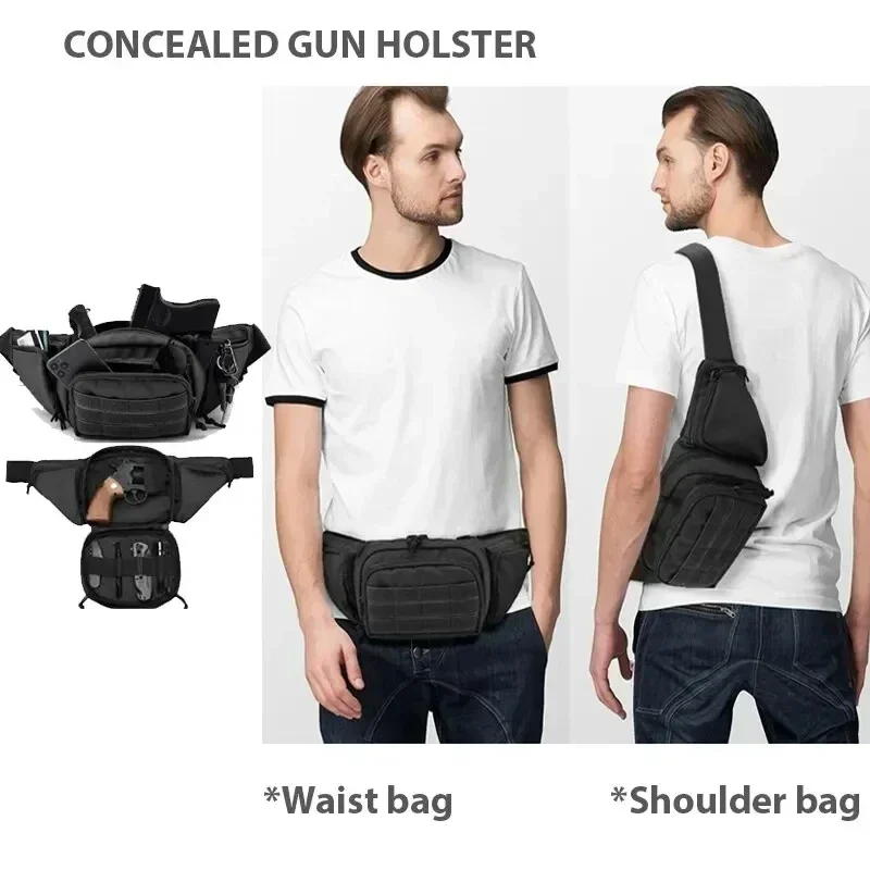 แพ็คสําหรับผู้ชายไนลอนไหล่เดินป่ายุทธวิธี Multi-Function เอว Pack Fanny กระเป๋าโทรศัพท์มือถือกีฬาความจุสูงเอวกระเป๋า