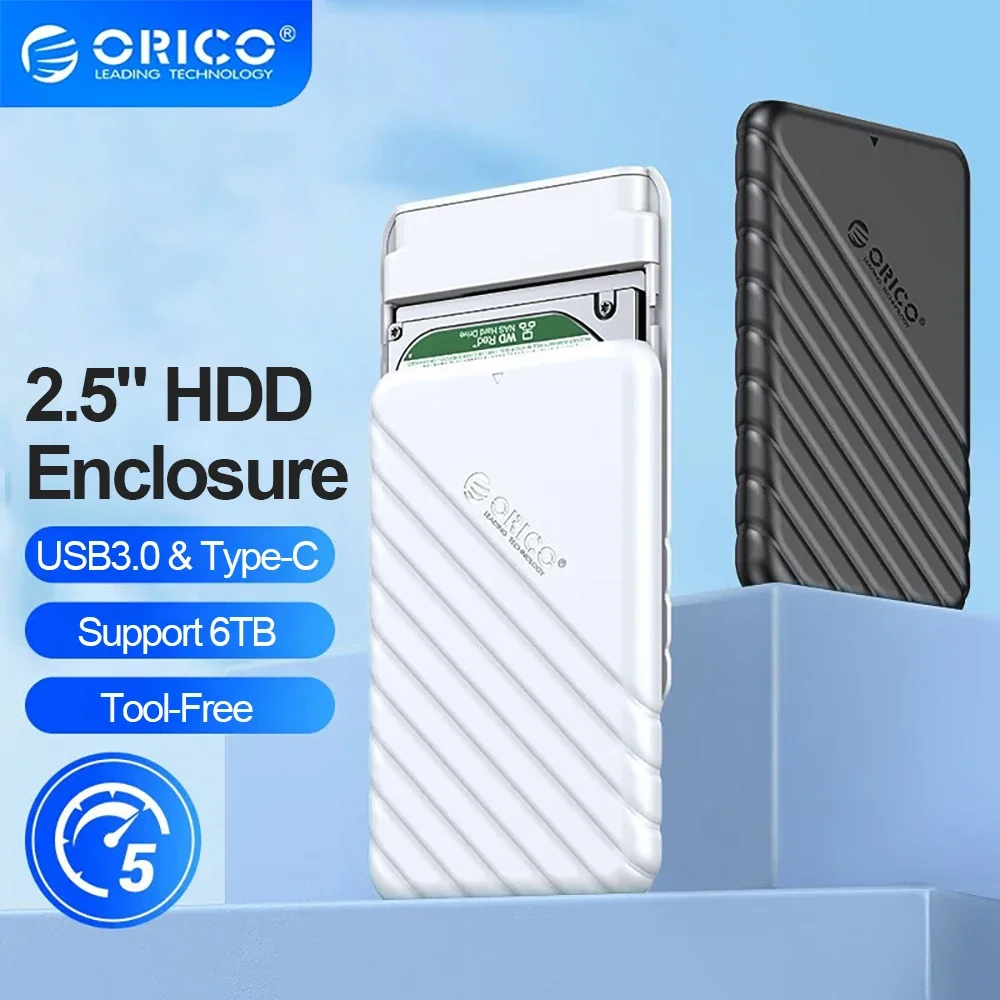 Корпус ORICO для жесткого диска 2,5 дюйма, SATA на USB Type-C