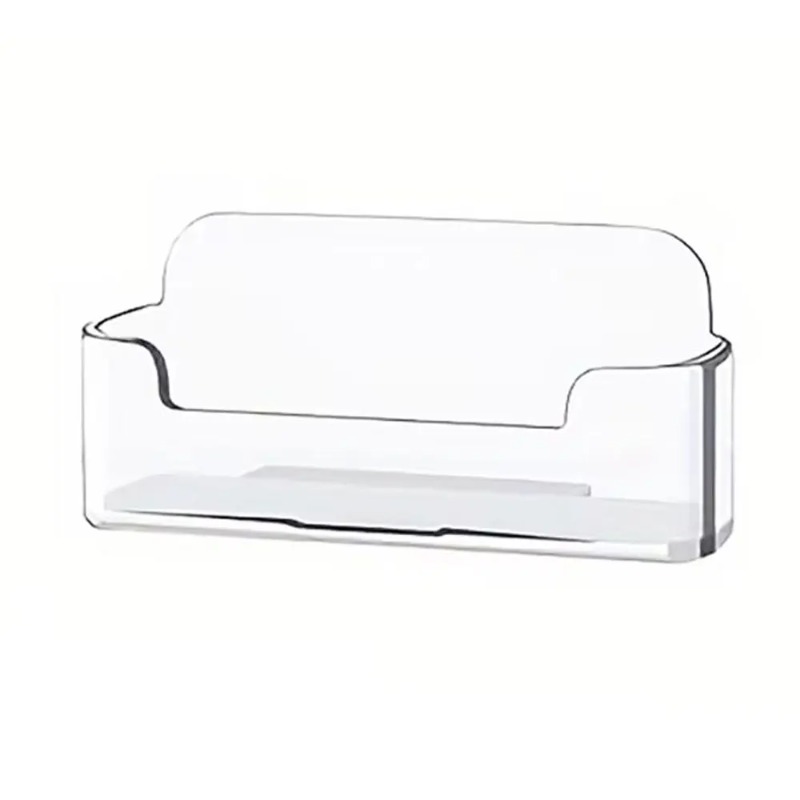 Transparent plastic business card holder, acrylic business card display stand, 30-40 business cards