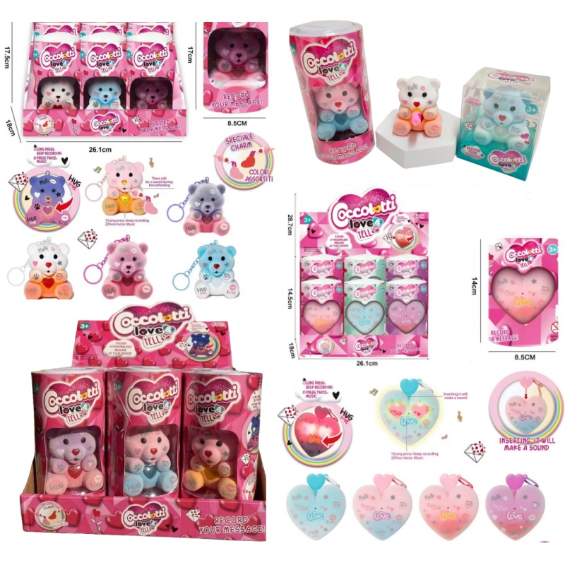 Kuscheln Schnuller Bär Coccolotti Schlüsselanhänger Blind Box Einhorn Aufnahme leuchtende Schlüsselschnalle Beflockung individuelle Überraschungsbox Spielzeug Geschenk