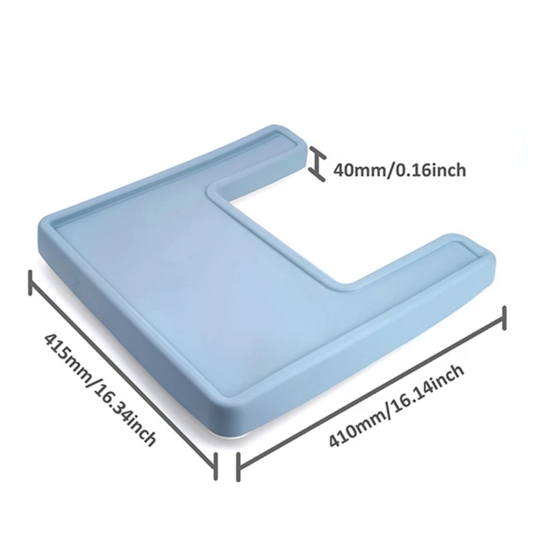 Mantel Individual de silicona sin BPA para trona de bebé, resistente al calor, antideslizante, para comer, nueva cobertura