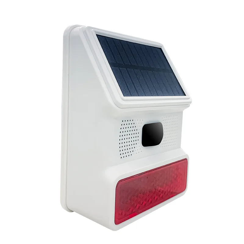 433MHZ Draadloze Solar Speaker Sirene Outdoor 100Db Sirene Super Alarm Hoorn Beveiliging Alarmsirene