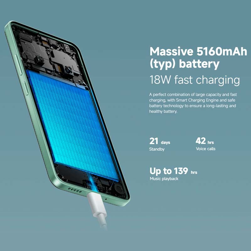 Xiaomi POCO C75, version globale de l'UE, téléphone portable, 6 Go, 128 Go, 8 Go, 256 Go