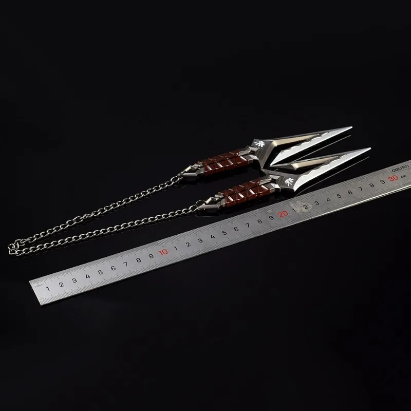 Valorant Weapon Melee Kuronami No Yaiba 닌자 Kunai 게임 무기 16CM 금속 모델 사무라이 검 데스크탑 장식품 공예 소년 장난감
