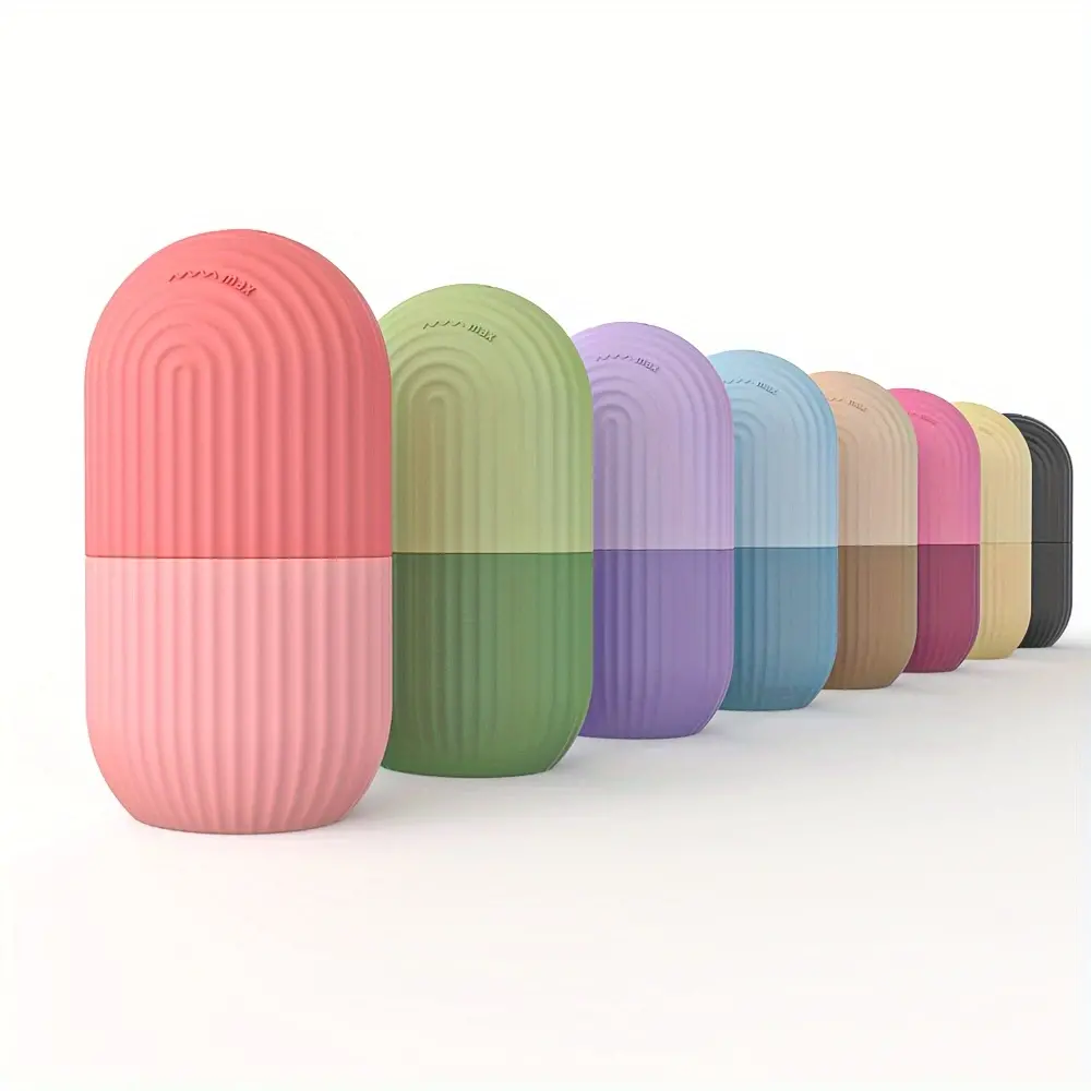 IJsroller voor gezicht en ogen, natuurlijk conditionerende de-puff oogzakken, vermindert migrainepijn, herbruikbare massage siliconen ijsvorm