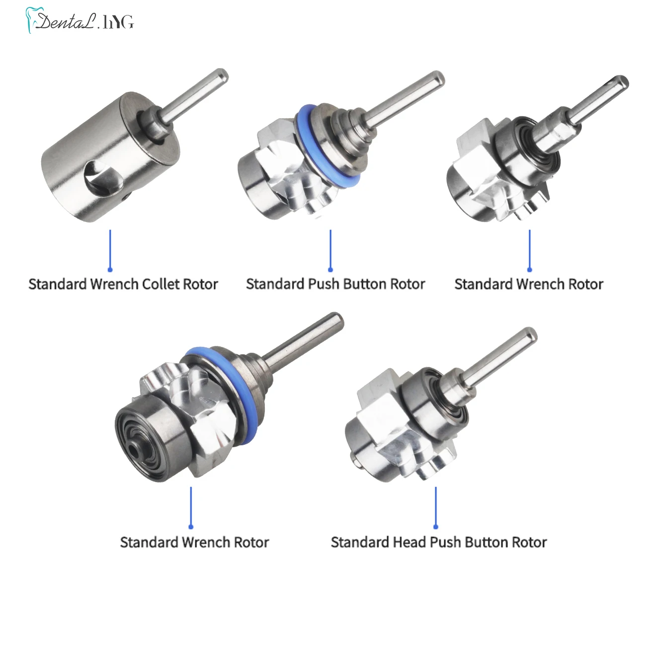 Dental Handpiece Turbine Rotor Great High Speed Device Cartridge Accessory Standard Wrench Push Button Torque Bearing
