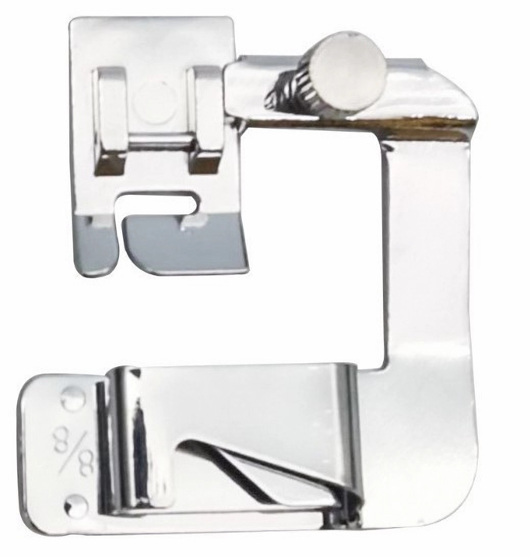 Pied de biche pour machine à coudre, ourlet roulé, accessoires de couture, Brother Singer, intermédiaire, 13mm, 19mm, 22mm, 1 pièce