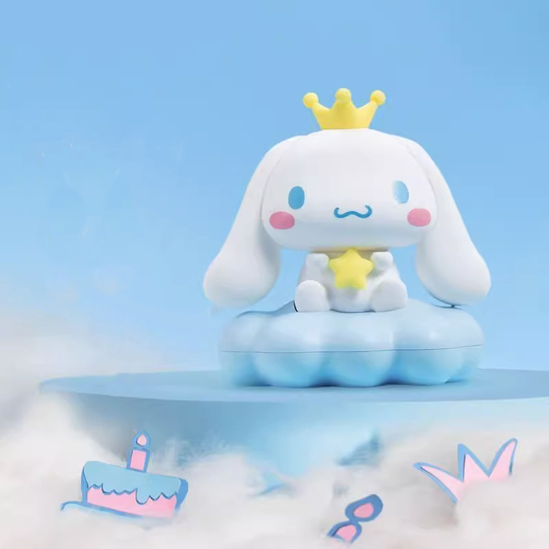 새로운 Kawaii Sanrios 야간 조명 에나멜 구름 만화 Kuromi Cinnamoroll Pochacco 작은 테이블 조명 조명 장식