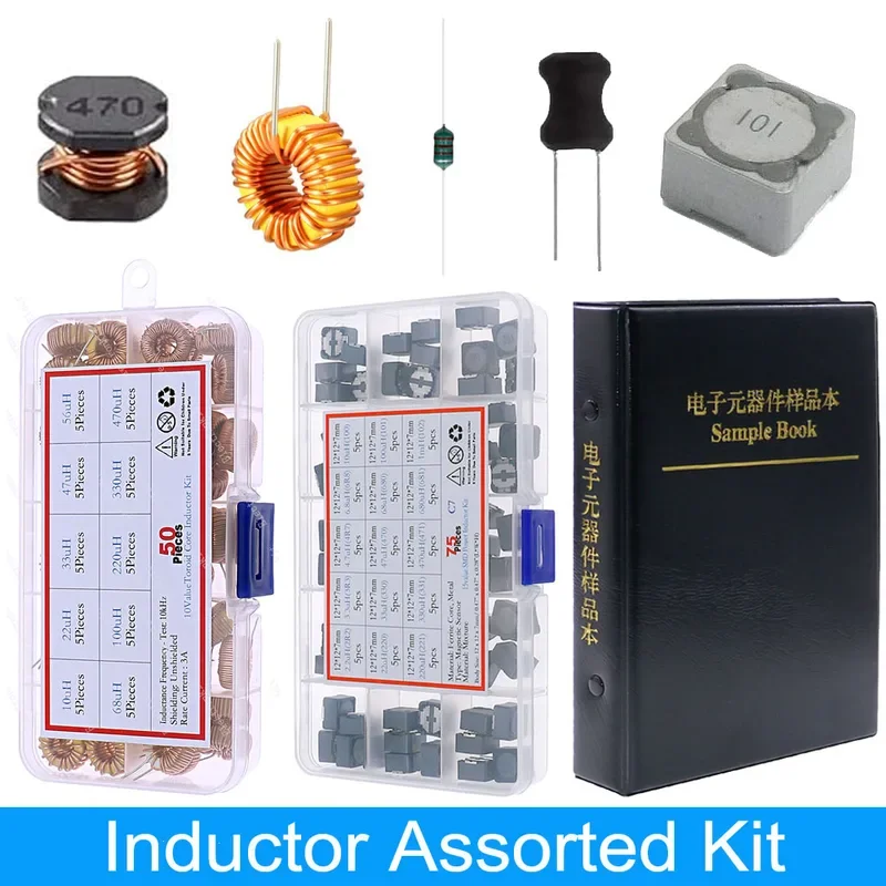 Induttori DIP SMD Kit assortito 2.2uH 3.3uH 4.7uH 6.8uH 10uH 22uH 47uH 68uH 100uH 220uH 330uH 470uH 680uH 1mH 4.7mH 10mH 100mH