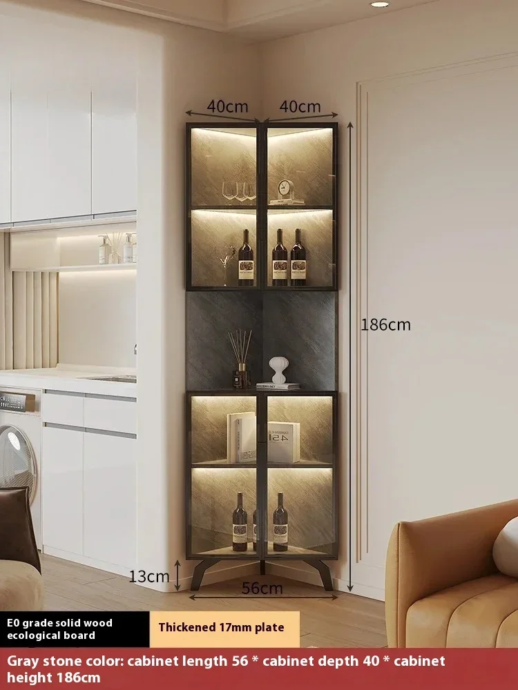Iron Cabinet Metal Storage Whiskey Showcase Display Wine Rack Room Liquor Bar Luxury Open Cabinets Refrigerator Portable Outdoor