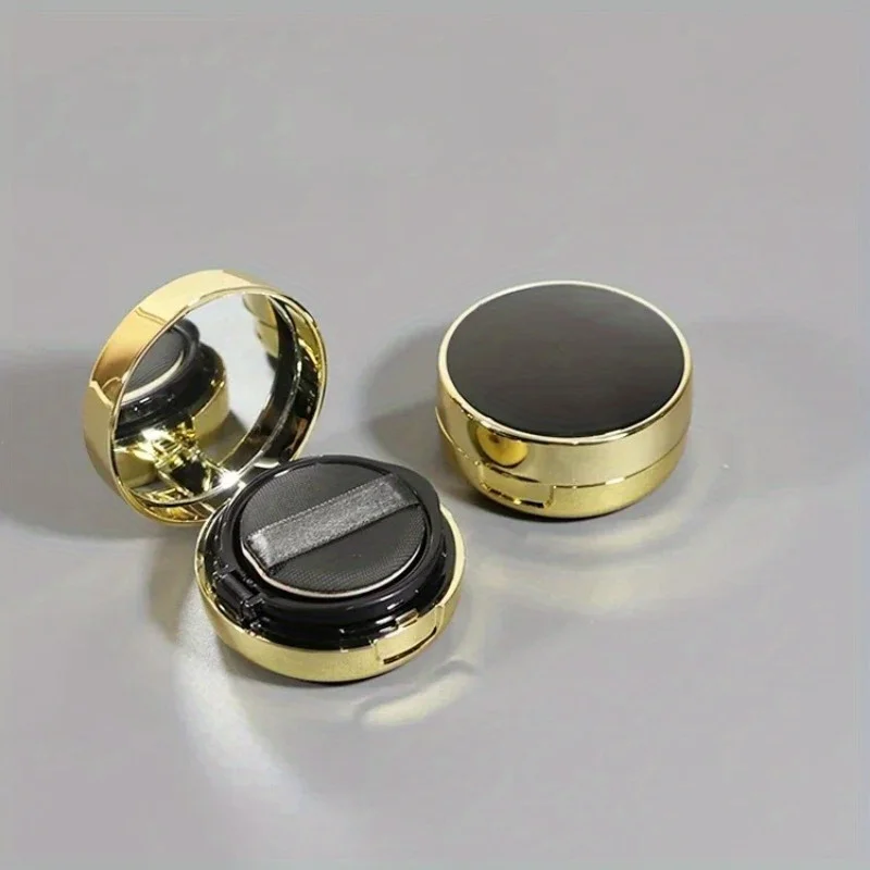 1pc Mini Portable Empty Puff Case with Mirror and Sponge for DIY Makeup Foundation BB Cream Refillable Travel