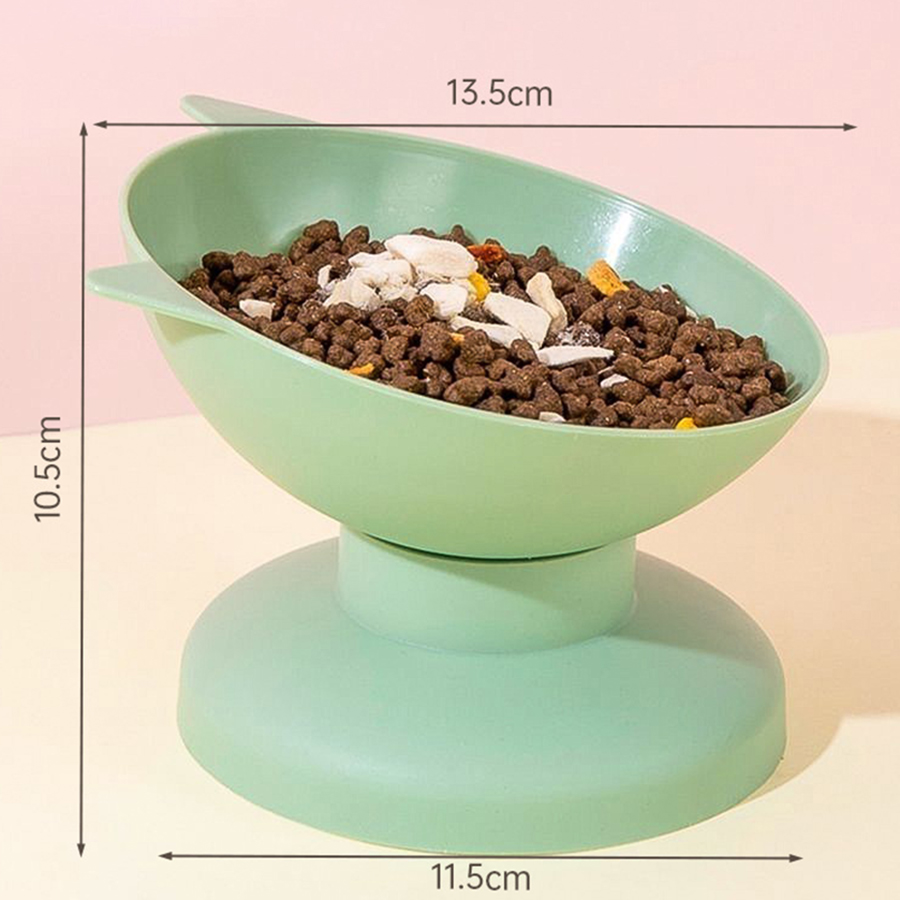 Tigela de alimentação e beber para animais de estimação, tigela para cães, tigela para gatos, tigela de boca inclinada com pés altos, suprimentos para animais de estimação