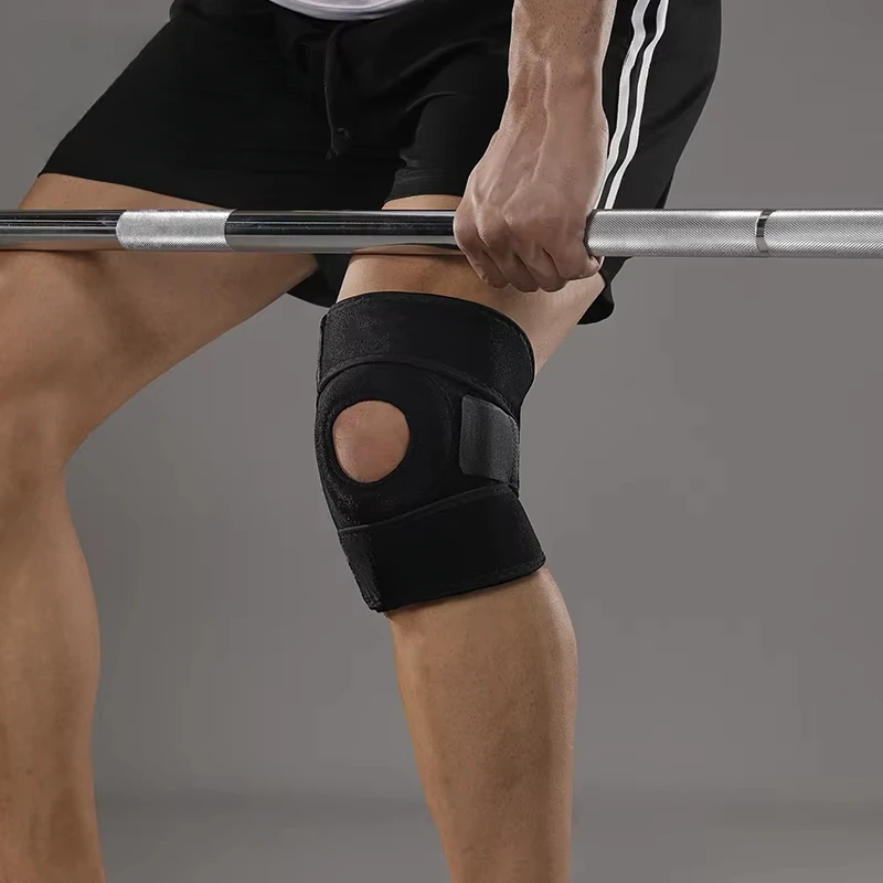 1 pezzo di ginocchiera sportiva e fitness, ginocchiera con supporto per ginocchio regolabile