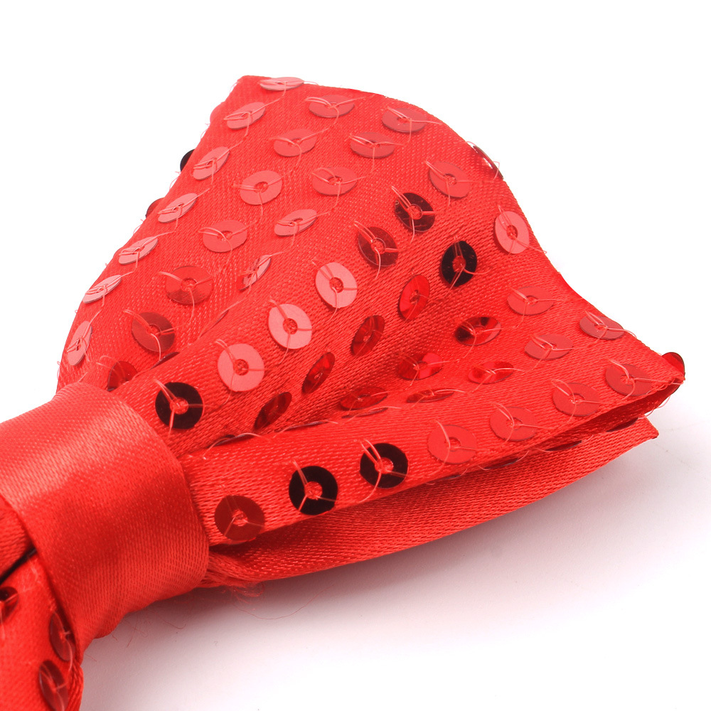 Pajarita de moda para hombres, mujeres y niños, paillettes clásicas que atraen la atención, pajarita para fiesta de boda, lazo para escenario, hombres adultos