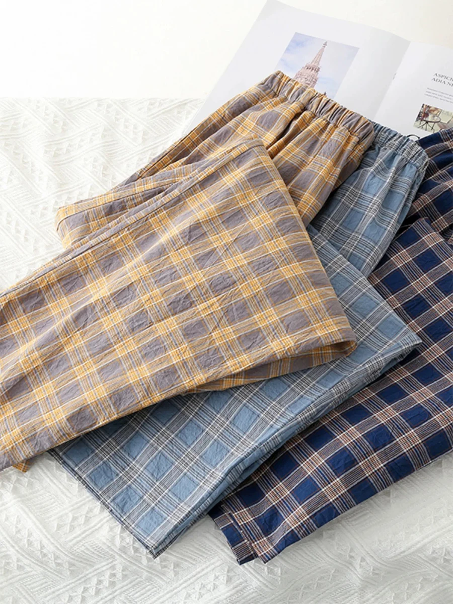 Men's Pajama Pants Spring and Autumn Trousers Casual Loose Thin Summer Large Size Can Be Worn Outside Home Pants