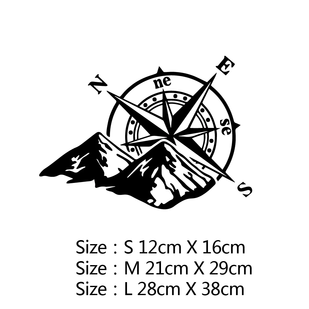 Tem Dán Xe Hơi Sáng Tạo 10 Phong Cách Thể Thao Mạo Hiểm La Bàn Vinyl Decal Xe Ốp Lưng Thân Phía Sau Cửa Sổ Kính Đề Can Trang Trí