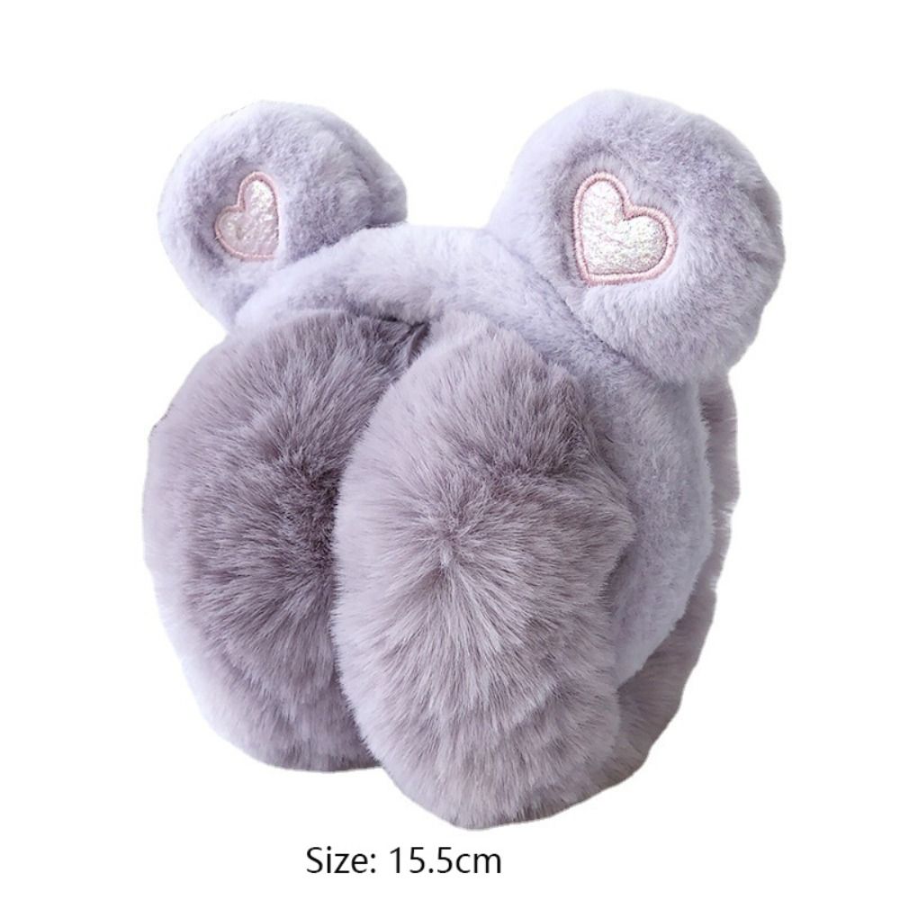 Orejeras cálidas de felpa para niñas, orejeras suaves y gruesas, protección para los oídos, Invierno