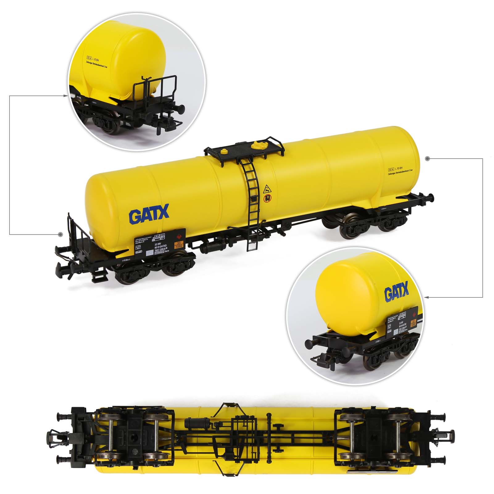 Evemodel-鉄道車両モデル,オイルタンク,スケール1:87,c8768