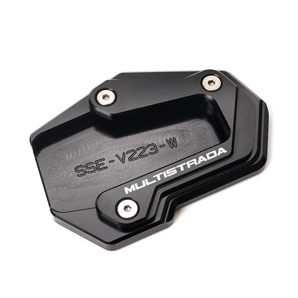 For Ducati Multistrada 950 1100 1200 1200S/GT 1260 S V4S V4 V2 V2S Motorcycle Kickstand Side Stand Extension Pad Suport Plate