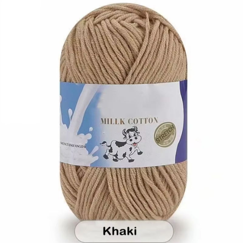 Bola artesanal do fio do leite, camisola tecida DIY, chapéu da flor e lenço, fio grosso médio, 5 vertentes, 150g