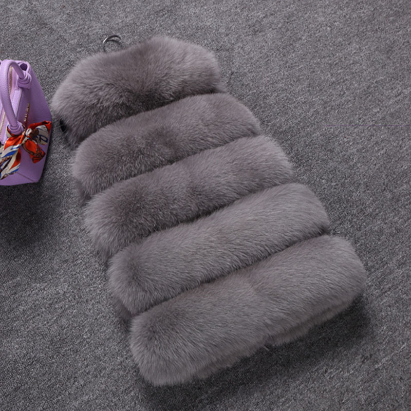 ขนสัตว์เสื้อกั๊กผู้หญิงฤดูใบไม้ร่วงฤดูหนาวแฟชั่นหญิงเสื้อ Faux FUR Coat สําหรับผู้หญิงเสื้อกั๊กแขนกุด