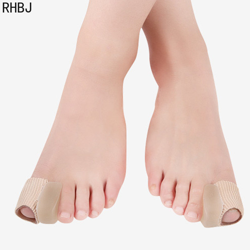 Corrector de pulgar de Gel de silicona, Protector de juanete, dedo del pie, Hallux Valgus, separador, alisador de dedo, ajustador, herramienta de cuidado de los pies, 2 uds.