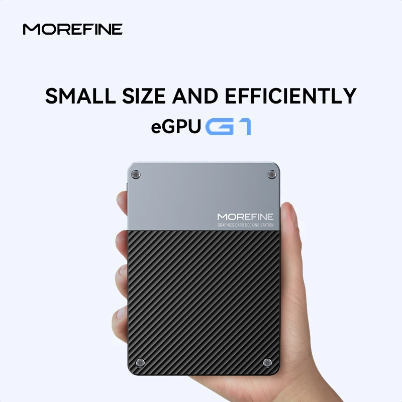 MOREFINE 2025 NEW Mini Pc GPU G1 AI RTX 4080M Super Graphics Card 12GB GDDR6 Thunderbolt3 TypeC External GPU computer
