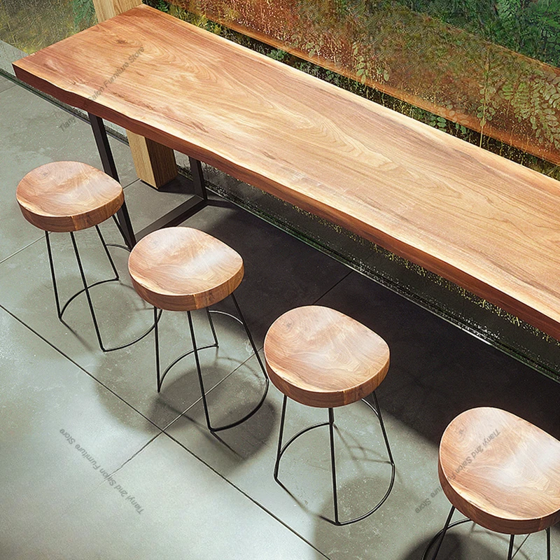 Nordic Originalität Bartisch Massivholz Designer Balkon Wand Erweiterte Bartisch Saloon Kaffee Taverne Möbel Mesa Alta FYBT