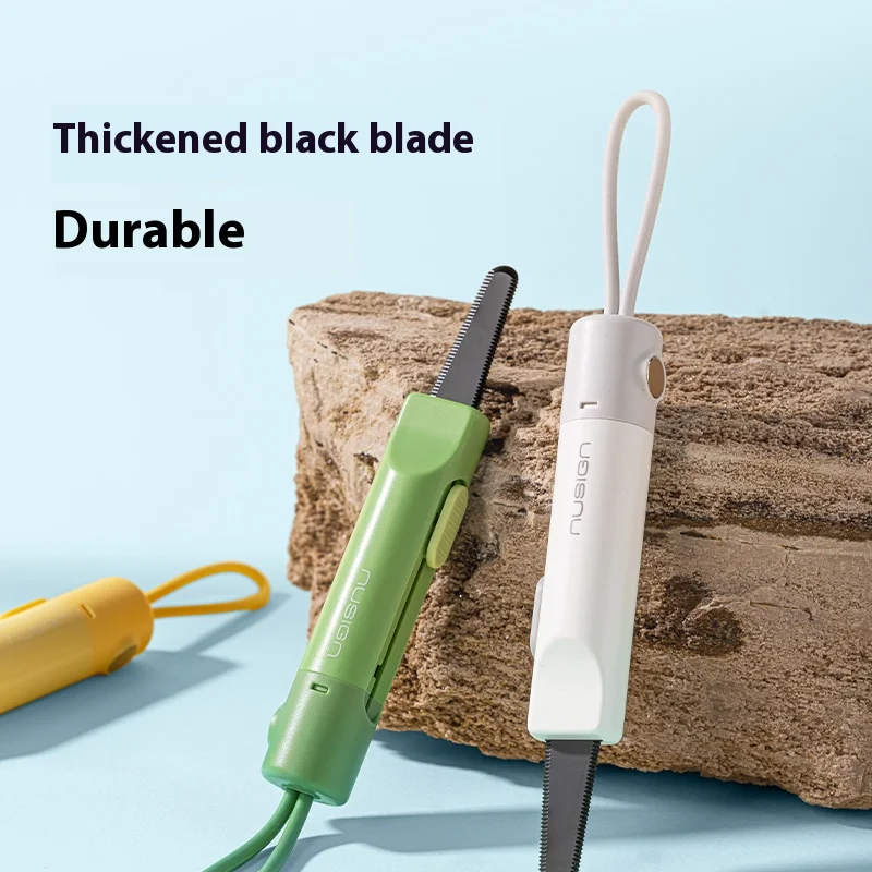 NUSIGN Magnetic Mini Box Cutter Portable Retractable Blade Paper & Letter Opener Durable ABS Material for Office & Home Use