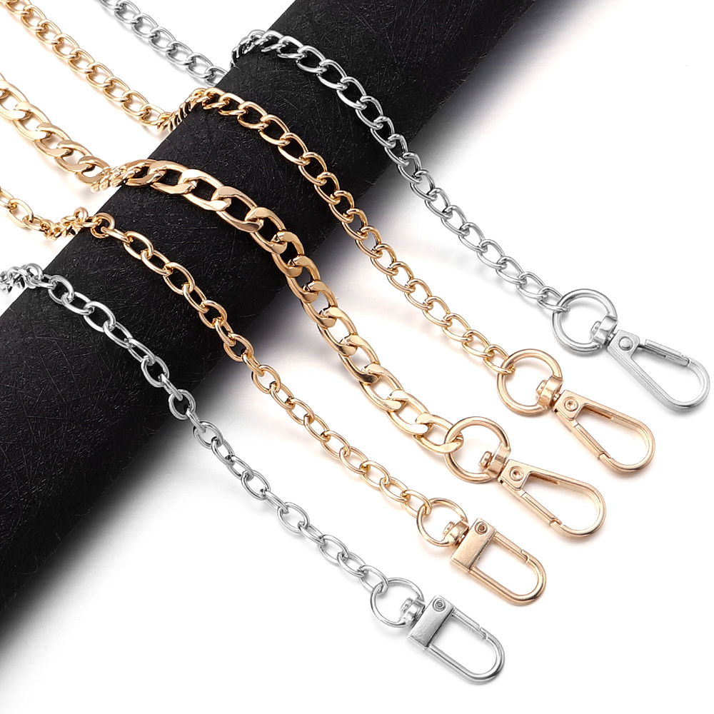 โลหะอลูมิเนียมเปลี่ยนโซ่กระเป๋า20/40/80/120ซม.สะพายไหล่สำหรับผู้หญิงสำหรับกระเป๋าเปลี่ยนกระเป๋าโซ่สะพายอุปกรณ์เสริม