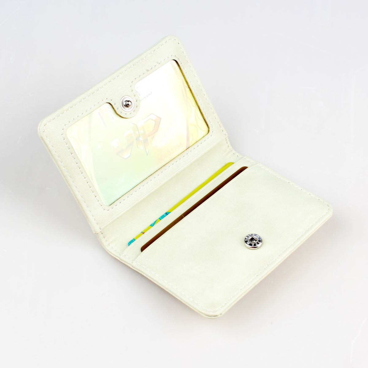 고품질 유행 대형 금속 배지 여성용 카드 가방, 디자이너 맞춤형 ID 카드 홀더