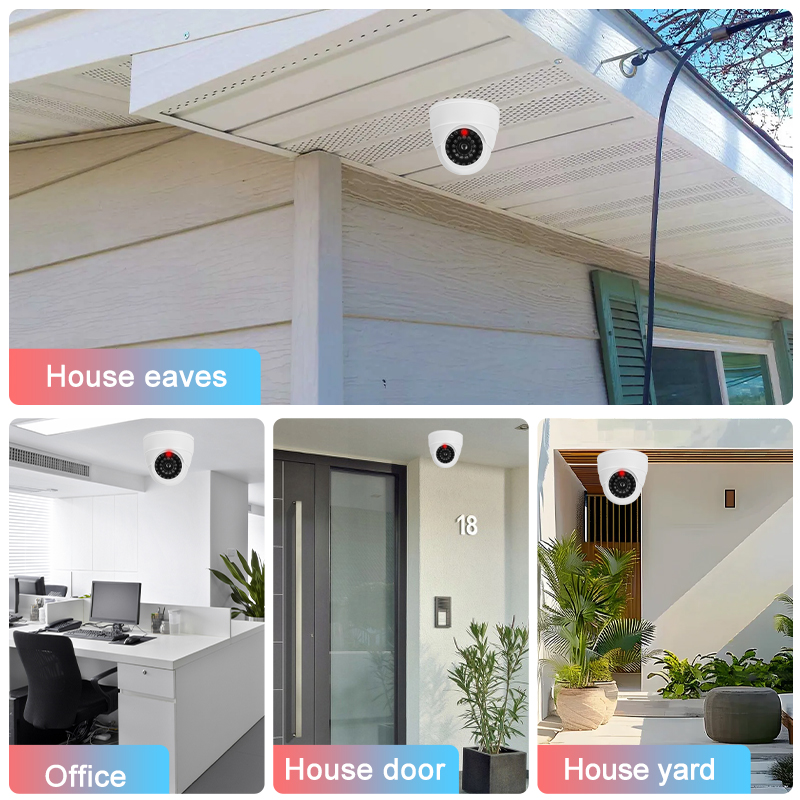 Fake Camera Dummy CCD Beveiligingscamera Simulatie Camera Realistisch Rood Knipperend Led Home Office Surveillance Systeem Schrikken Diefstal