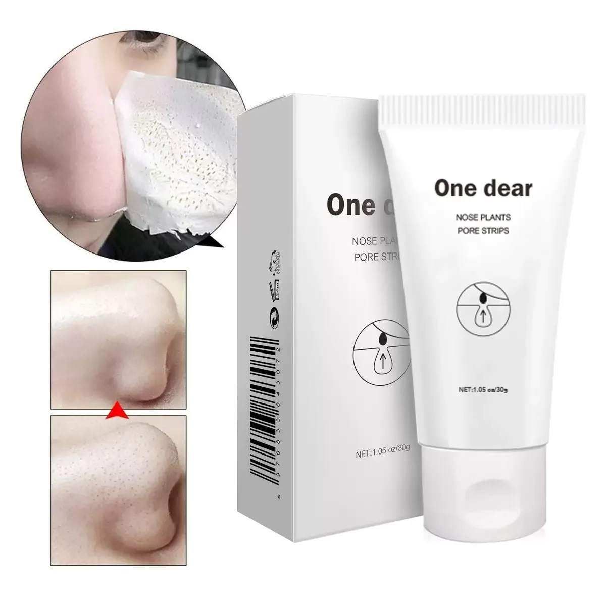 Dissolvant de points noirs efficace, masque nasal, bande de pores, masque noir, Peeling, traitement de l'acné, nettoyage en profondeur, soins pour la peau, corée