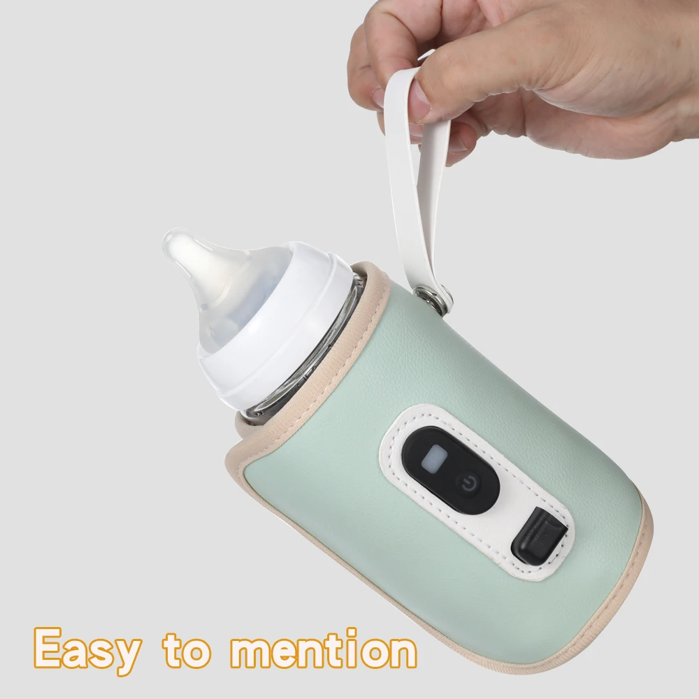USB-babymelkfles thermische tas Universeel digitaal display Voedingsflessenverwarmer Draagbare babymelkwarmtehouder voor op reis