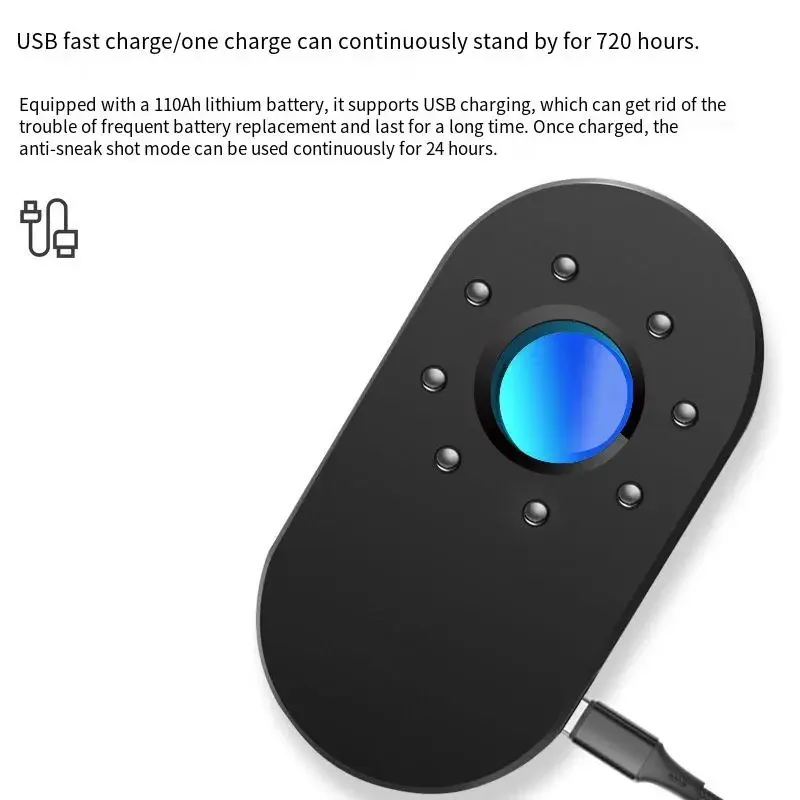 Anti Candid ซ่อนเครื่องตรวจจับกล้องป้องกันความปลอดภัย Bug Discreet Spy Professional อินฟราเรด Presence Sensor Gadgets ที่มองไม่เห็น
