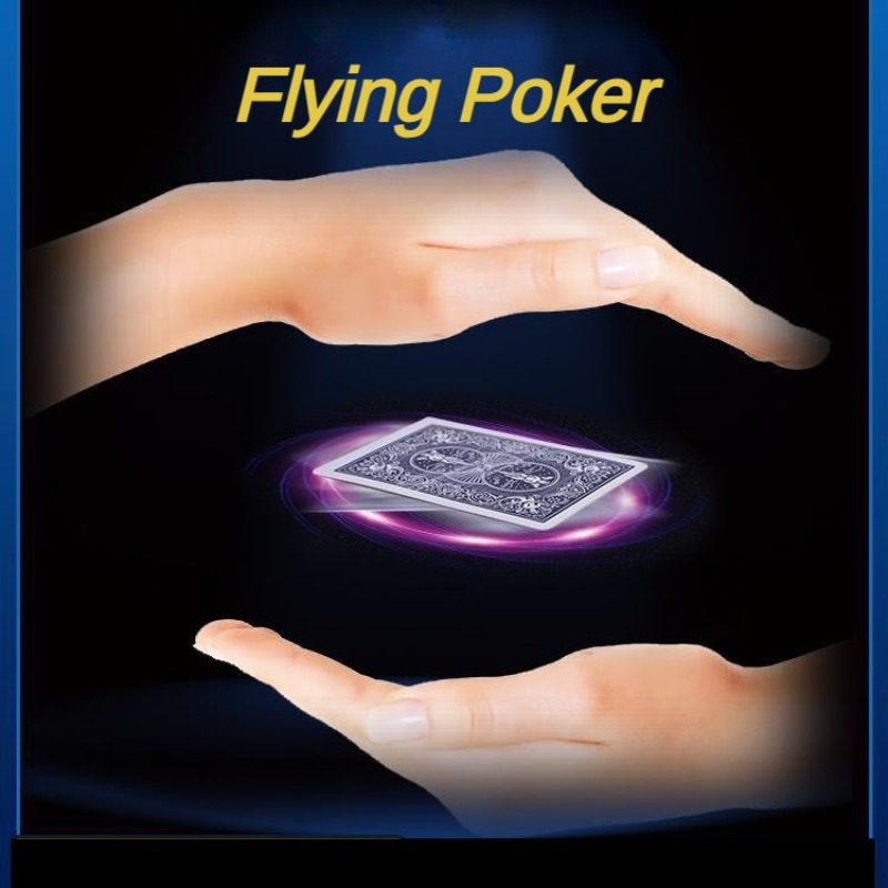 Anéis de Poker Voador Educacional, Anéis De Cartas Fluindo, Fun Street Magic Show Props para Iniciantes
