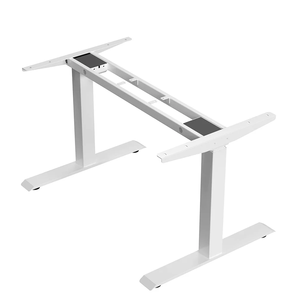 Estrutura de mesa de pé ajustável em altura ACGAM JSZ-3 com 2 motores fortes, estrutura de mesa de 3 níveis, altura ajustável com 62-127 cm