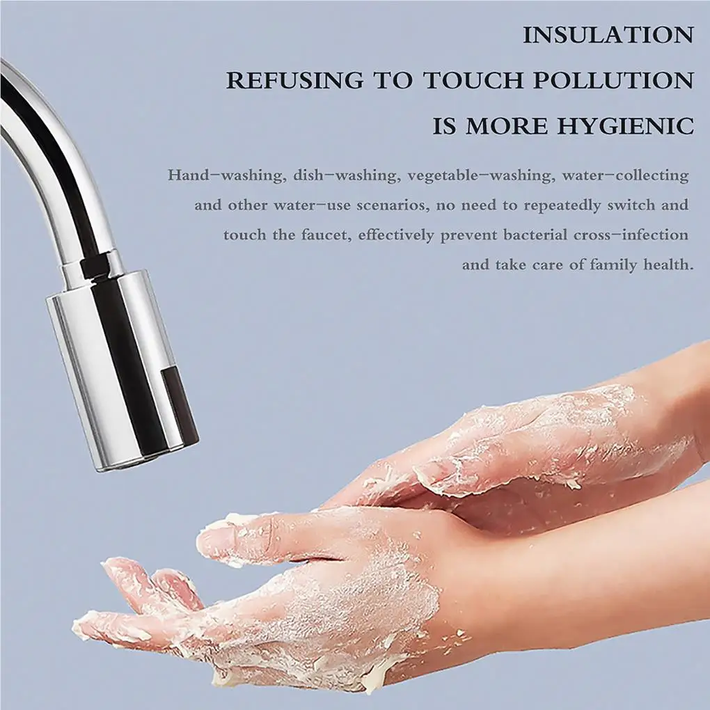 ก๊อกน้ําอัจฉริยะ Water-Saving Sensor Mixer Red Light Sensing อะแดปเตอร์อัตโนมัติ M22/M24 ก๊อกน้ําหัวฉีดสําหรับห้องน้ําห้องครัว