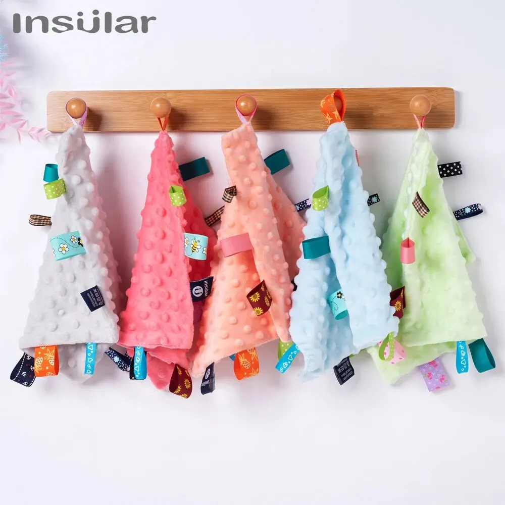 25*25 Cm Baby Kalmeren Sussen Handdoek Hoge Kwaliteit Zachte Baby Kalm Doekjes Baby Handdoek Deken Leuke Cartoon knuffels Voor Baby