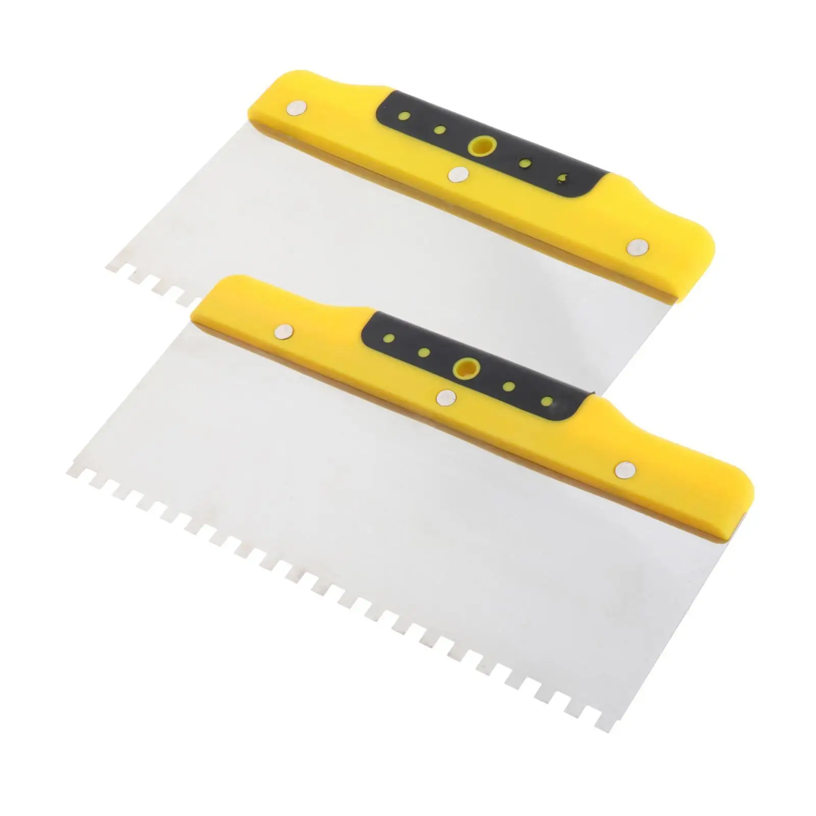 เกรียง Drywall ไม้พายมีรอยบากพร้อมด้ามจับสบาย เกรียงสแตนเลส เกรียงฉาบปูนคอนกรีต เครื่องมือก่อสร้าง