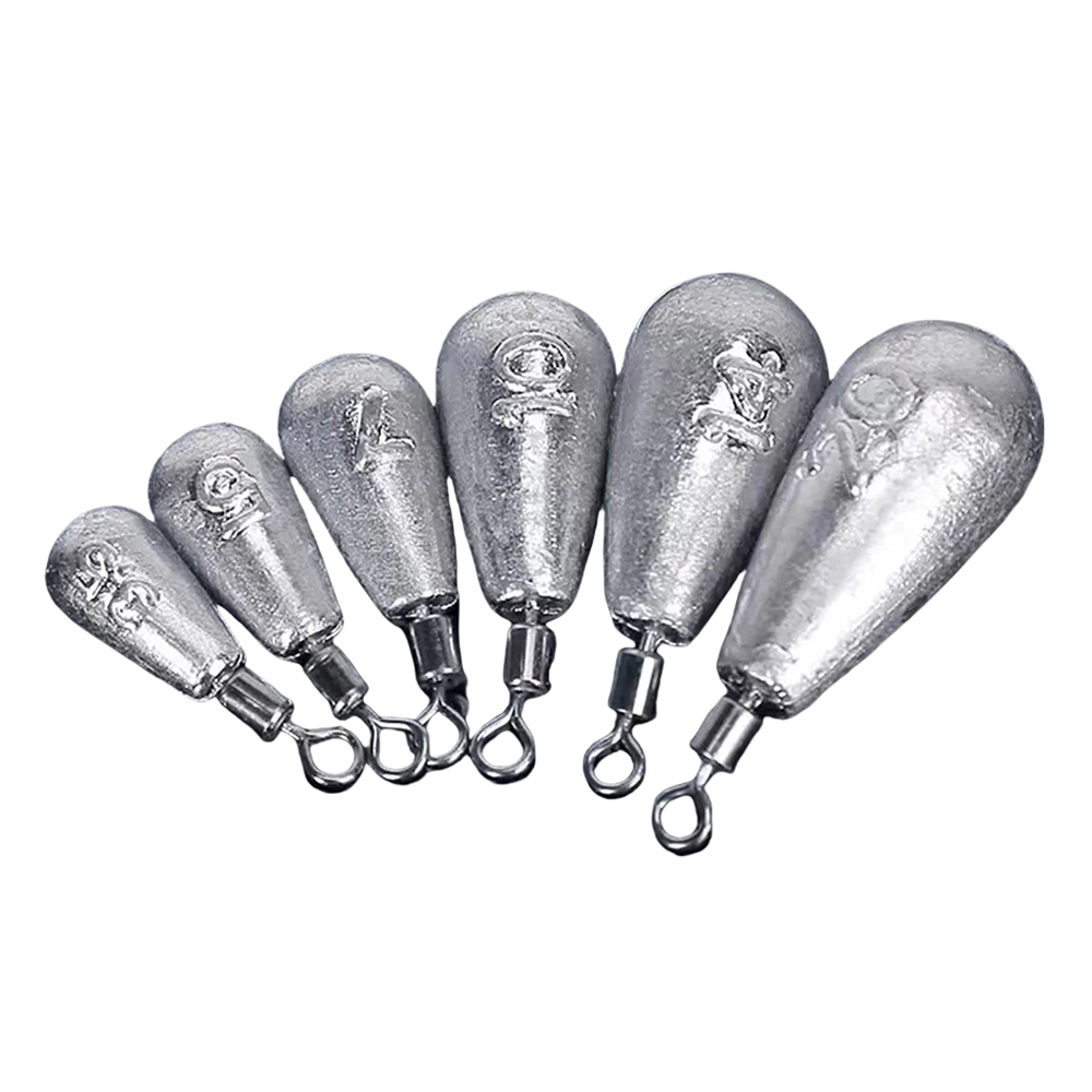 15 unids/lote peso de Pesca plomo 3,5g 5g 7g 10g 14g 20g tubo bala plomo colgante plantilla de Metal Kit de aparejos de mar herramienta de Pesca