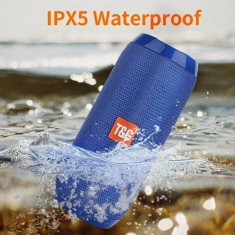Altavoz portátil inalámbrico compatible con Bluetooth, Subwoofer para exteriores, resistente al agua, estéreo envolvente, compatible con Radio FMTF