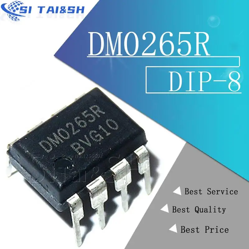 10PCS DM0265R Schwarz kunststoff schutzhülle Für DIP-8 DM0265 DIP 0265R