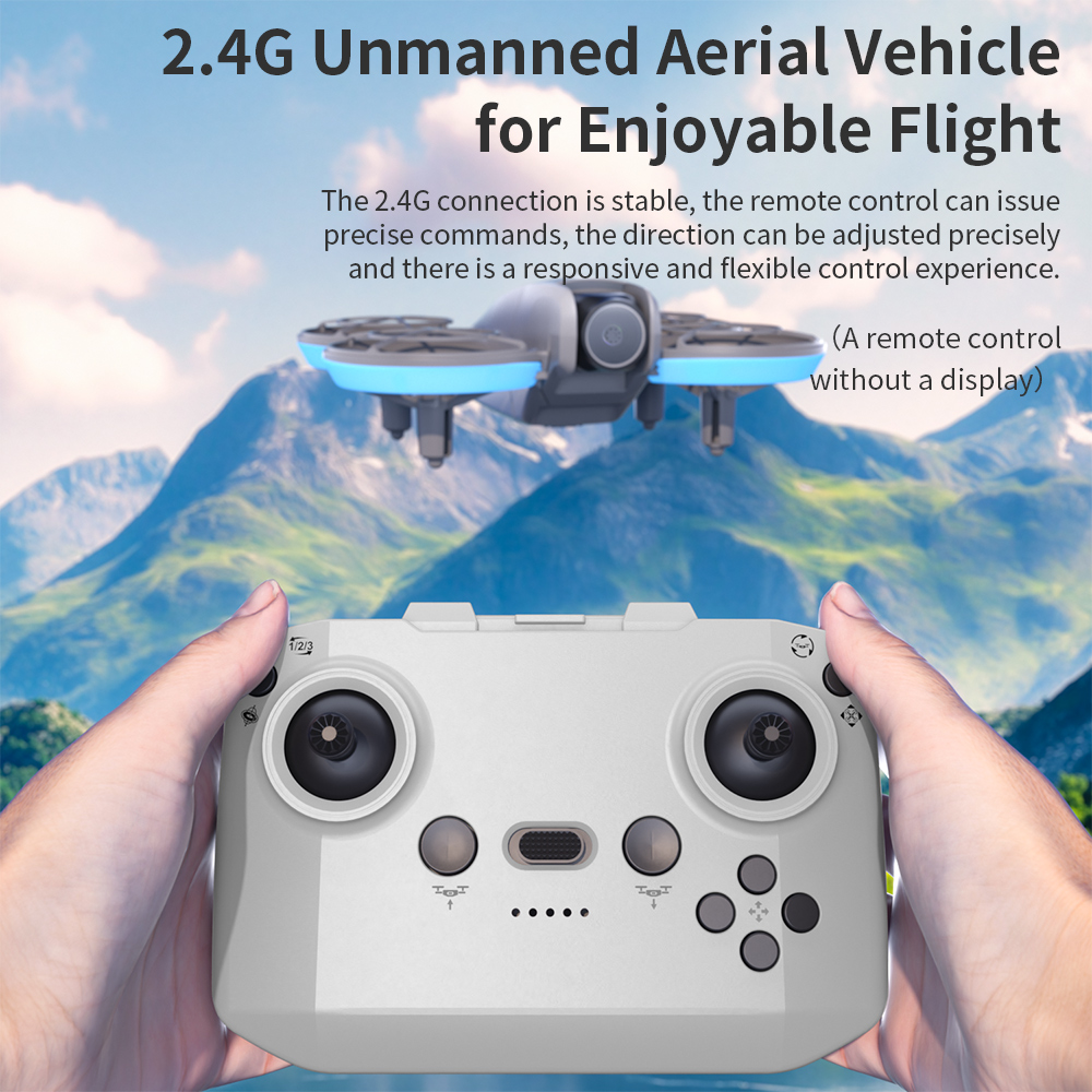 Xiaomi e69 mini drone câmera hd evitar obstáculos fotografia aérea sem escova profissional câmera dupla com tela quadcopter