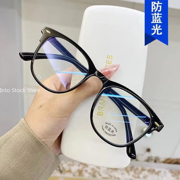 Transparent Computer Glasses Frame Women Men Anti Blue Light Round Eyewear Blocking Glasses Optical Spectacle Eyeglass