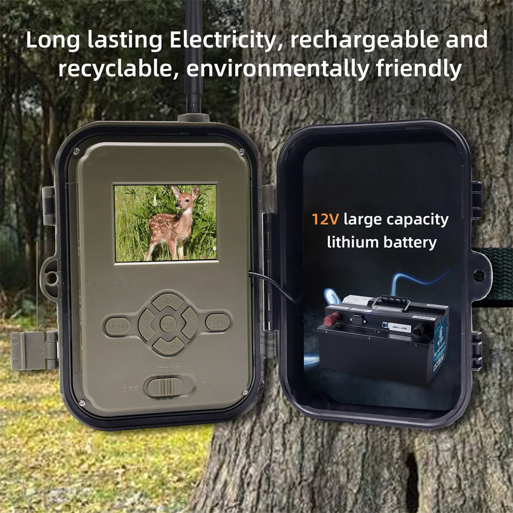 2G SMS SMTP Long Standby Time LI Battery Trail Camera Photo Traps Cellular Mobile Hunting Wildlife Wireless Surveillance Cams