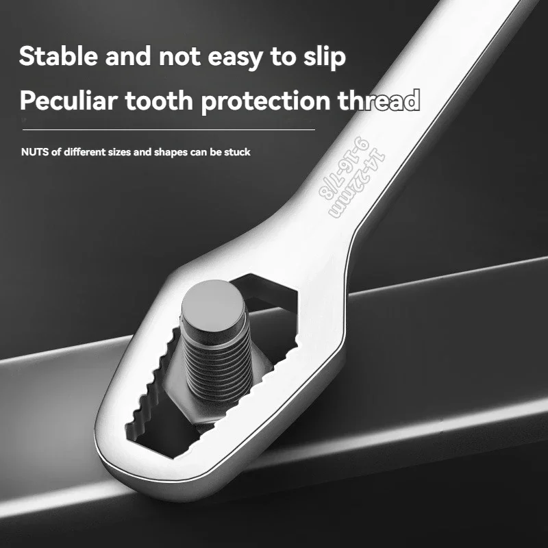 3-17 มม.Universal Torx ประแจ Self-กระชับปรับแว่นตาประแจ BOARD Double-HEAD Torx Spanner เครื่องมือสําหรับโรงงาน