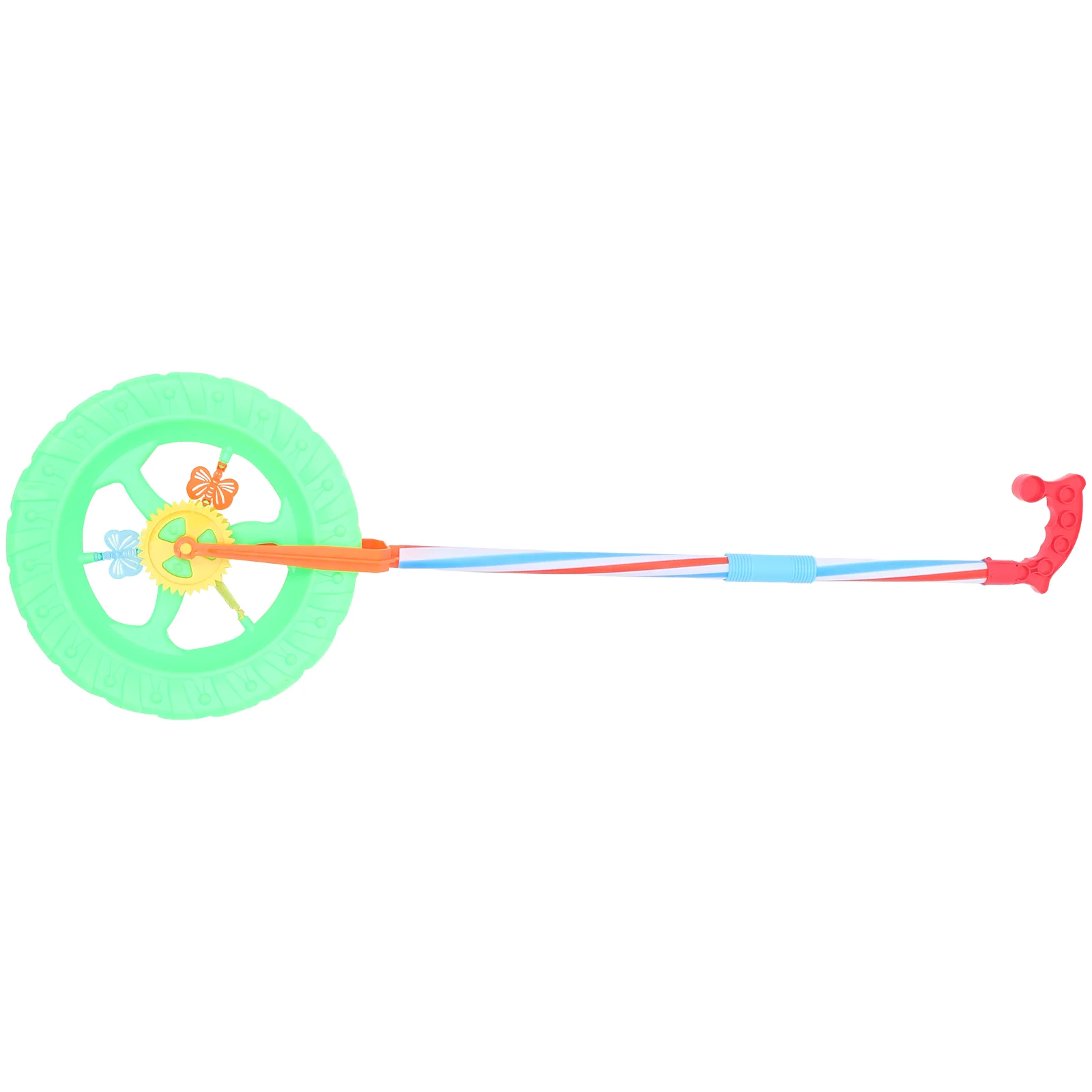 Children'S Baby 2-Section Walking Stroller With Wheels Toddler Stroller Push Walker Wheels Learning Along Pvc Color Random