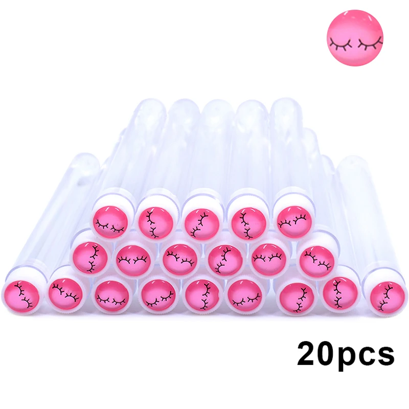 Kekelala 20 Cái/lốc Chống Bụi Mi Bàn Chải Ống Có Thể Tái Sử Dụng Lash Mascara Cây Đũa Phép Thay Thế Được Trang Điểm Applicators Hộp Chứa Bằng Nhựa