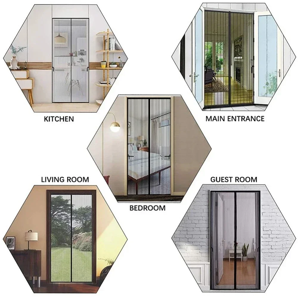 1 Magnetic Mosquito Net Magnetic Window Curtain Insulated Mosquito Curtain Living Room Mosquito Net Gauze Door Window